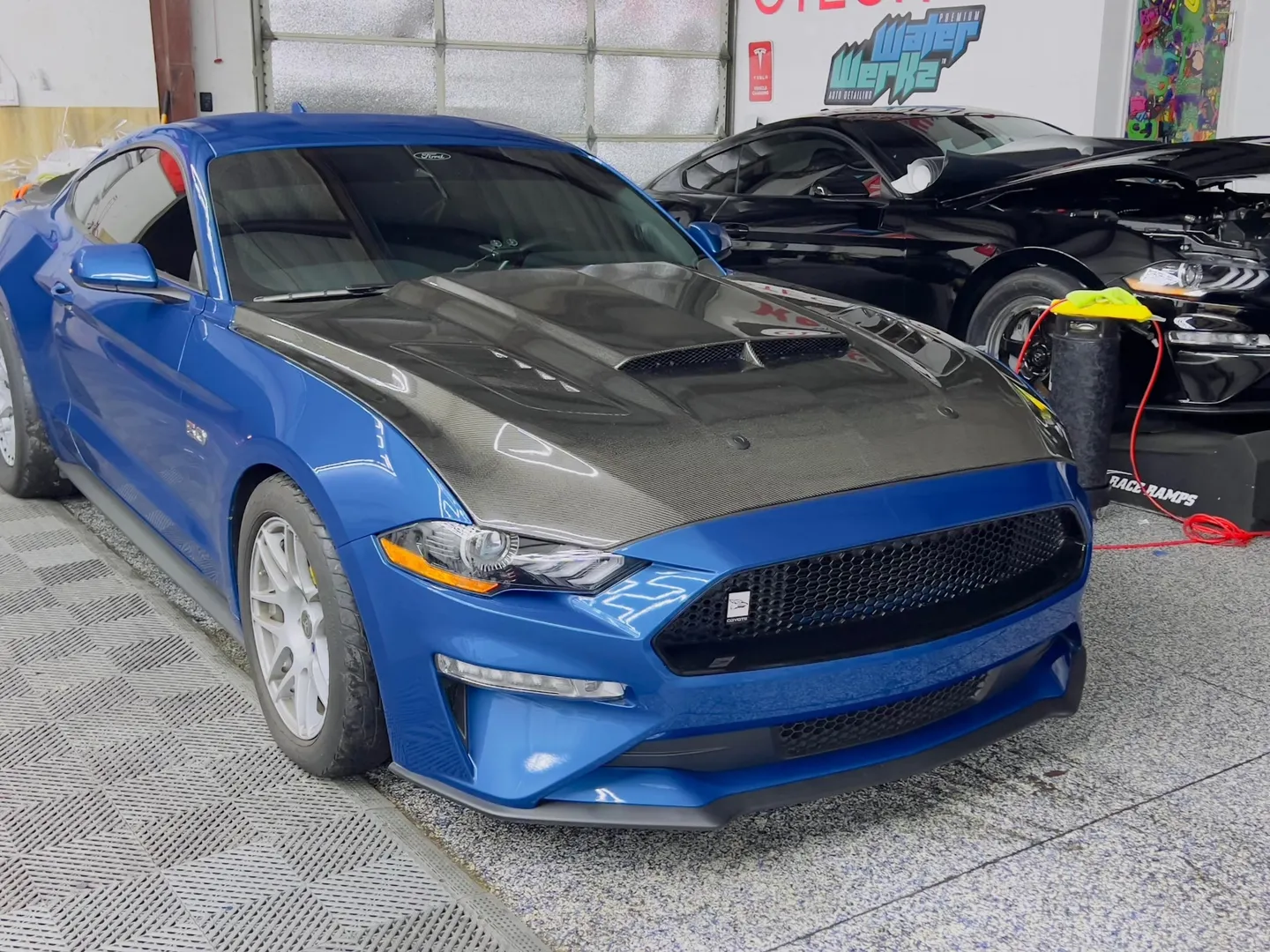Blue and Black Auto Wrap in Plano Tx